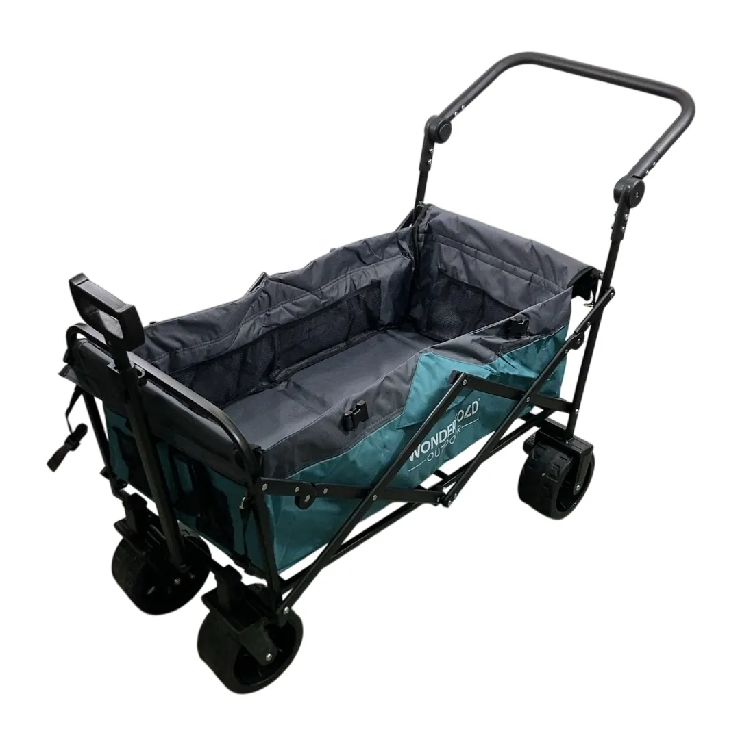 Wonderfold S3 Outdoor Utility Wagon, Hunter Green & Gray