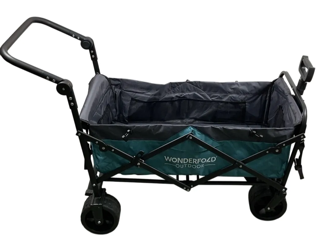 Wonderfold S3 Outdoor Utility Wagon, Hunter Green & Gray