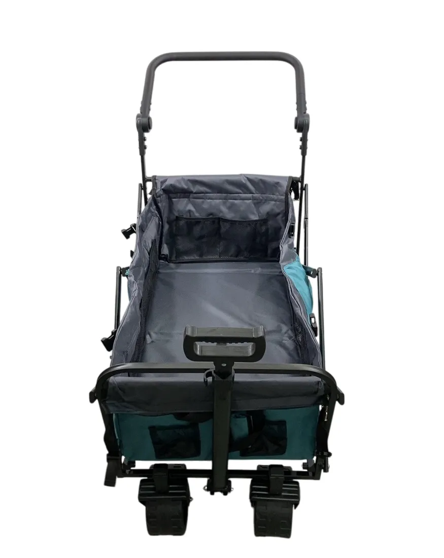 Wonderfold S3 Outdoor Utility Wagon, Hunter Green & Gray