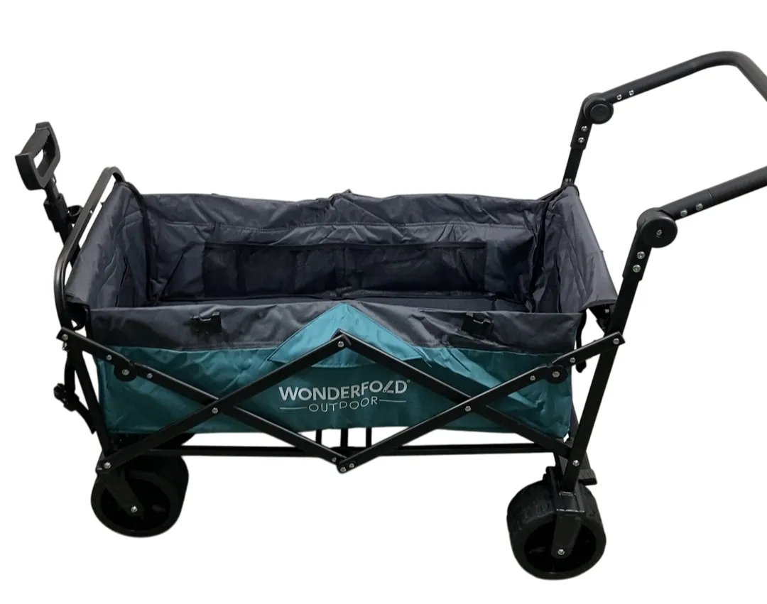 Wonderfold S3 Outdoor Utility Wagon, Hunter Green & Gray