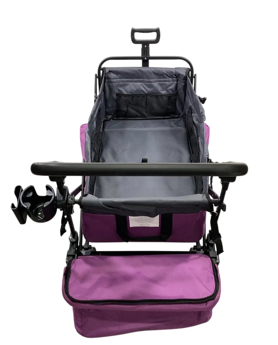 Wonderfold S3 Outdoor Utility Wagon, Purple/Gray