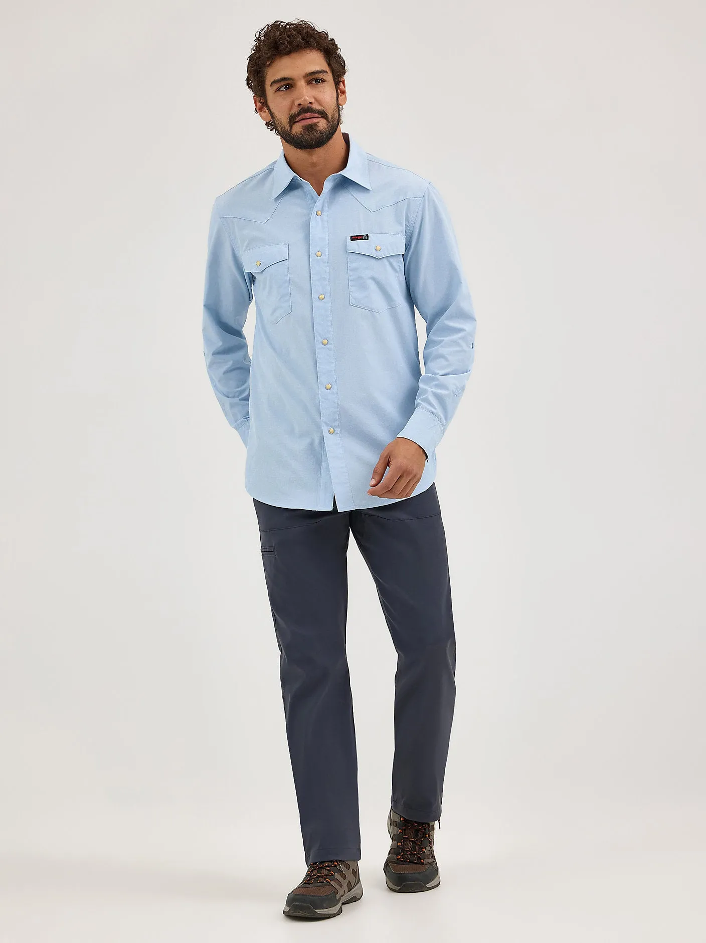 Wrangler ATG™ Men's Drover Utility Shirt - Cerulean - 112360550