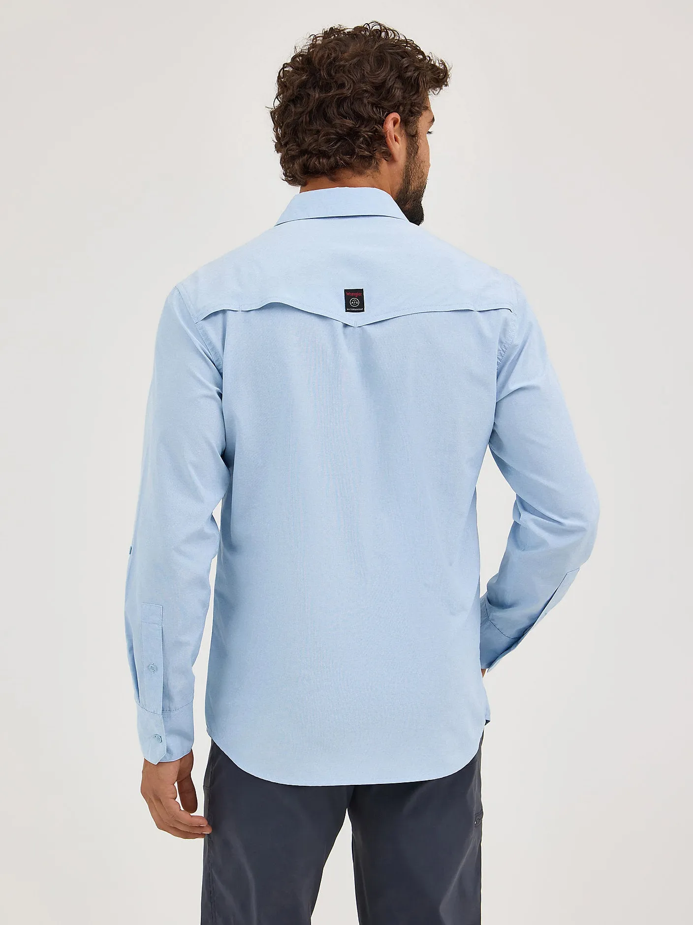Wrangler ATG™ Men's Drover Utility Shirt - Cerulean - 112360550