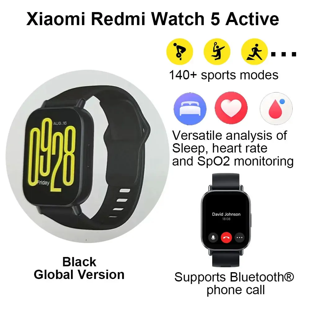 Xiaomi Redmi Bluetooth 5.3 Smart Watch 5  LCD Display