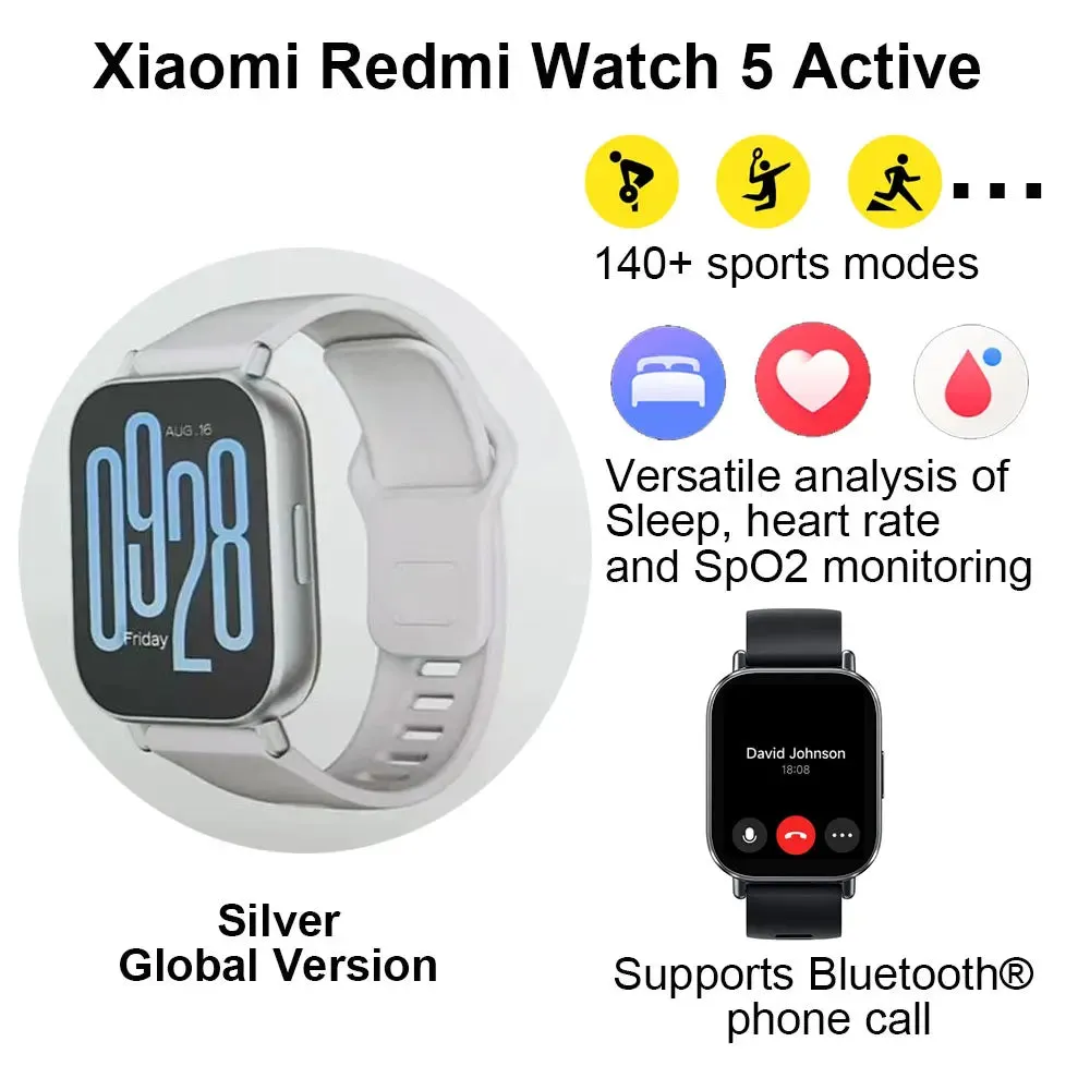 Xiaomi Redmi Bluetooth 5.3 Smart Watch 5  LCD Display