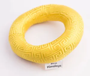 Yellow Colored Singing Bowl Ring Cushion