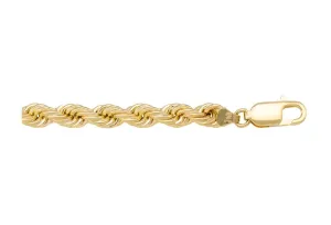 Yellow Gold Hollow Rope Chain