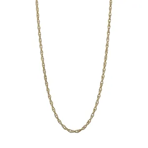 Yellow Gold Light Twisted Rope Chain