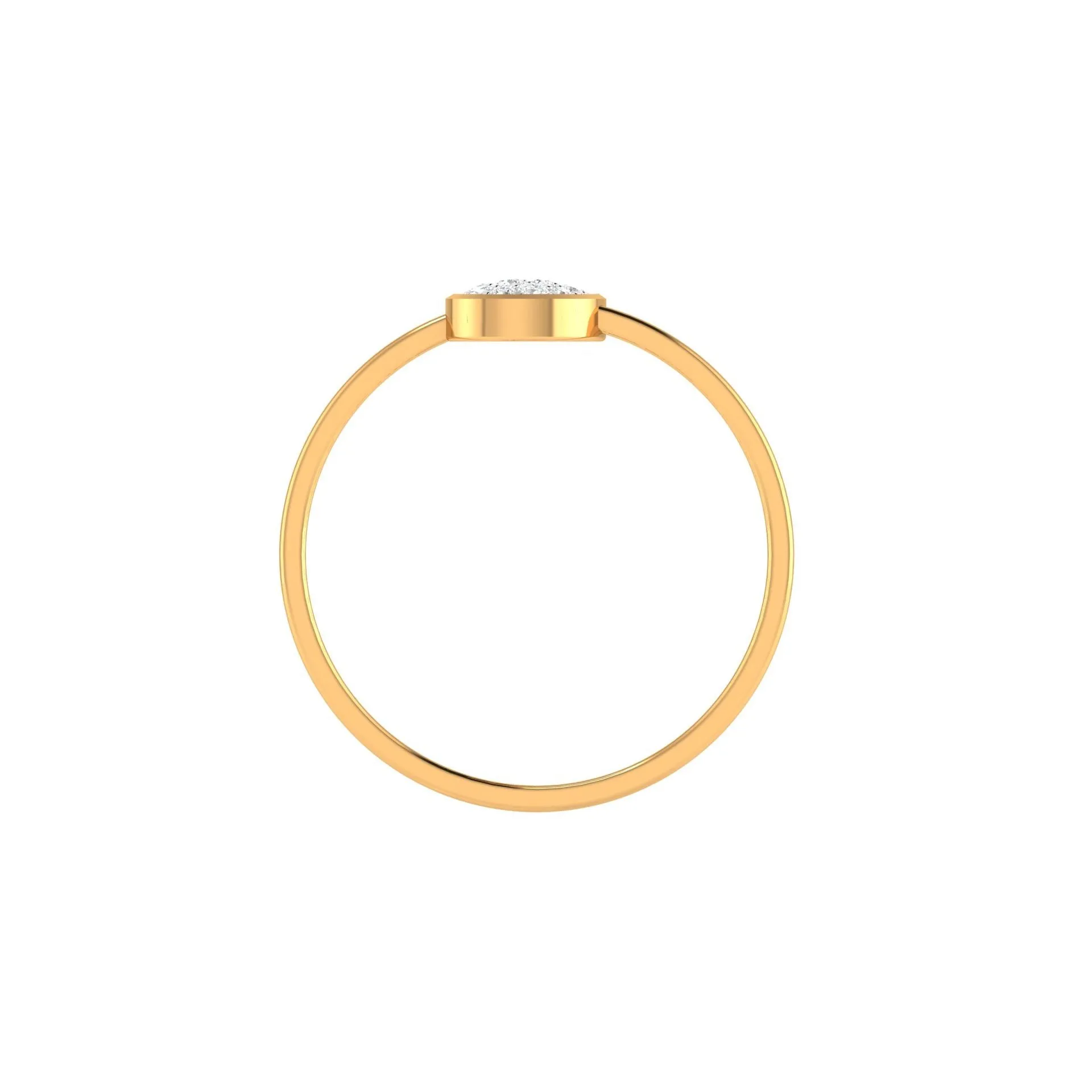 Yellow Gold Plated Adjustable Leaf Motif Silver Elegant Ring For Women