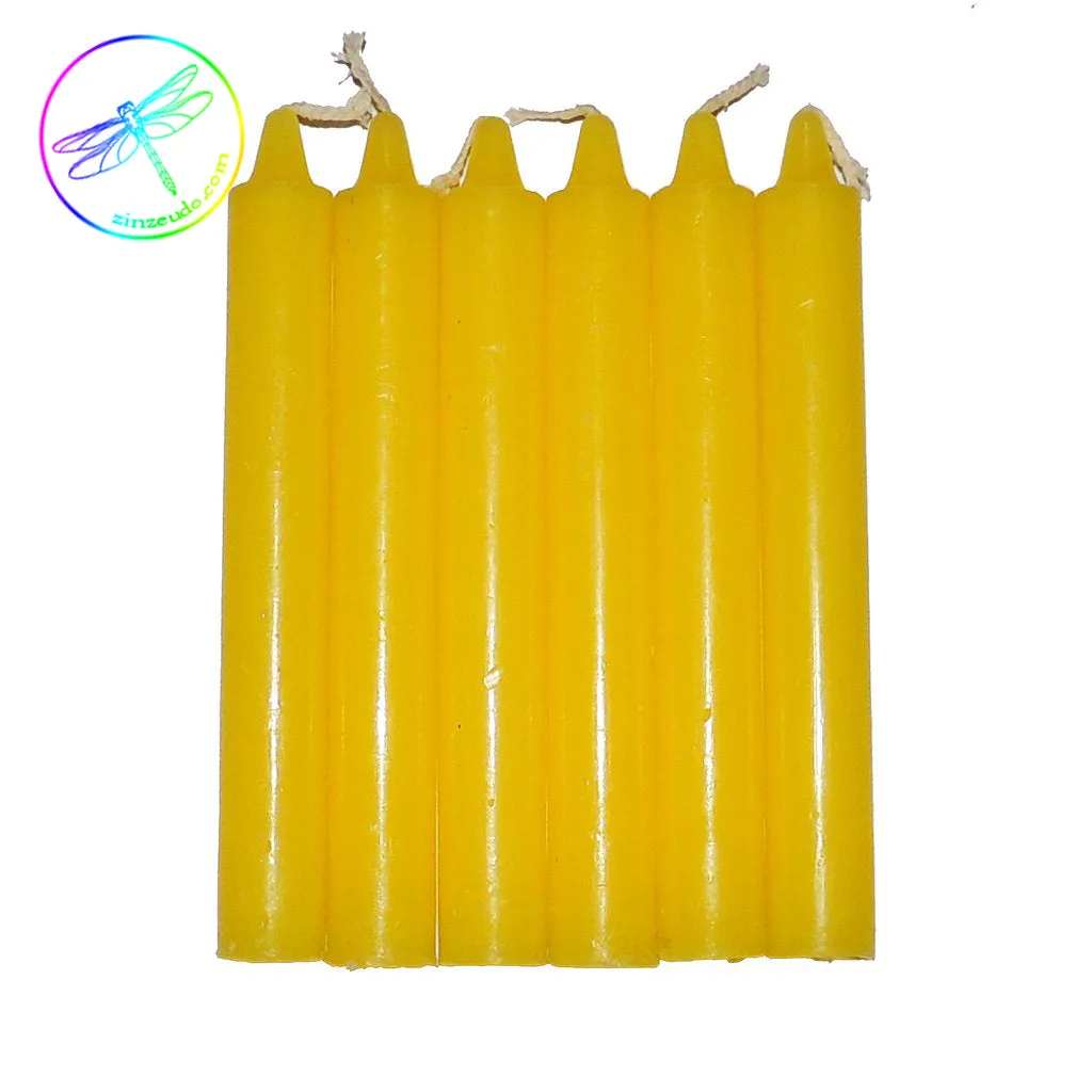 Yellow Taper Candle