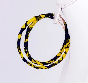 Yellowsplash Loop Ankara Earring