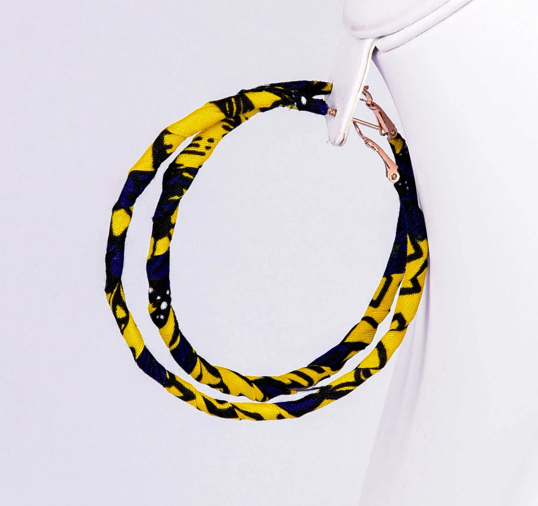 Yellowsplash Loop Ankara Earring