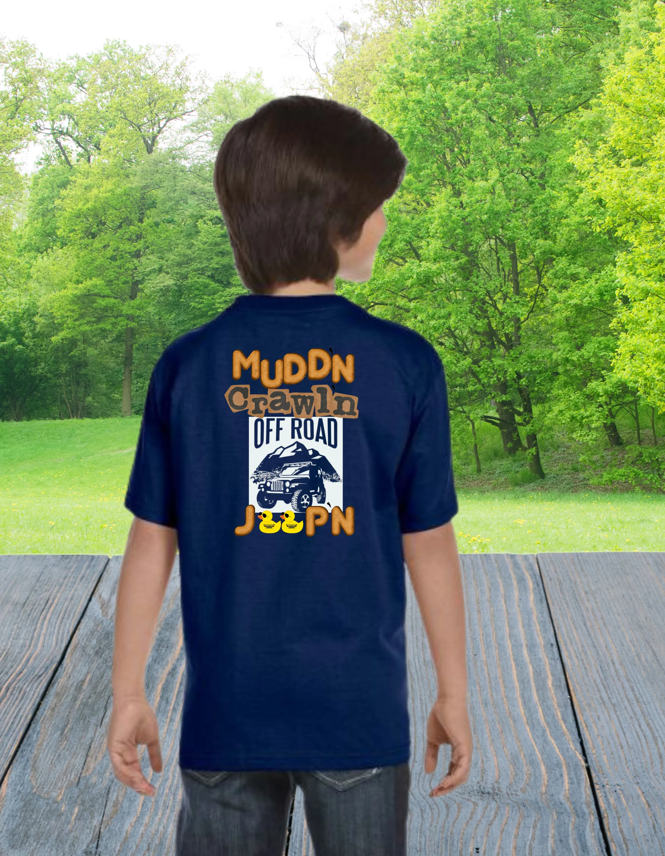 Youth Boys & Girls Mudd'n, Crawl'n, Off-Road Jeep'n Tee