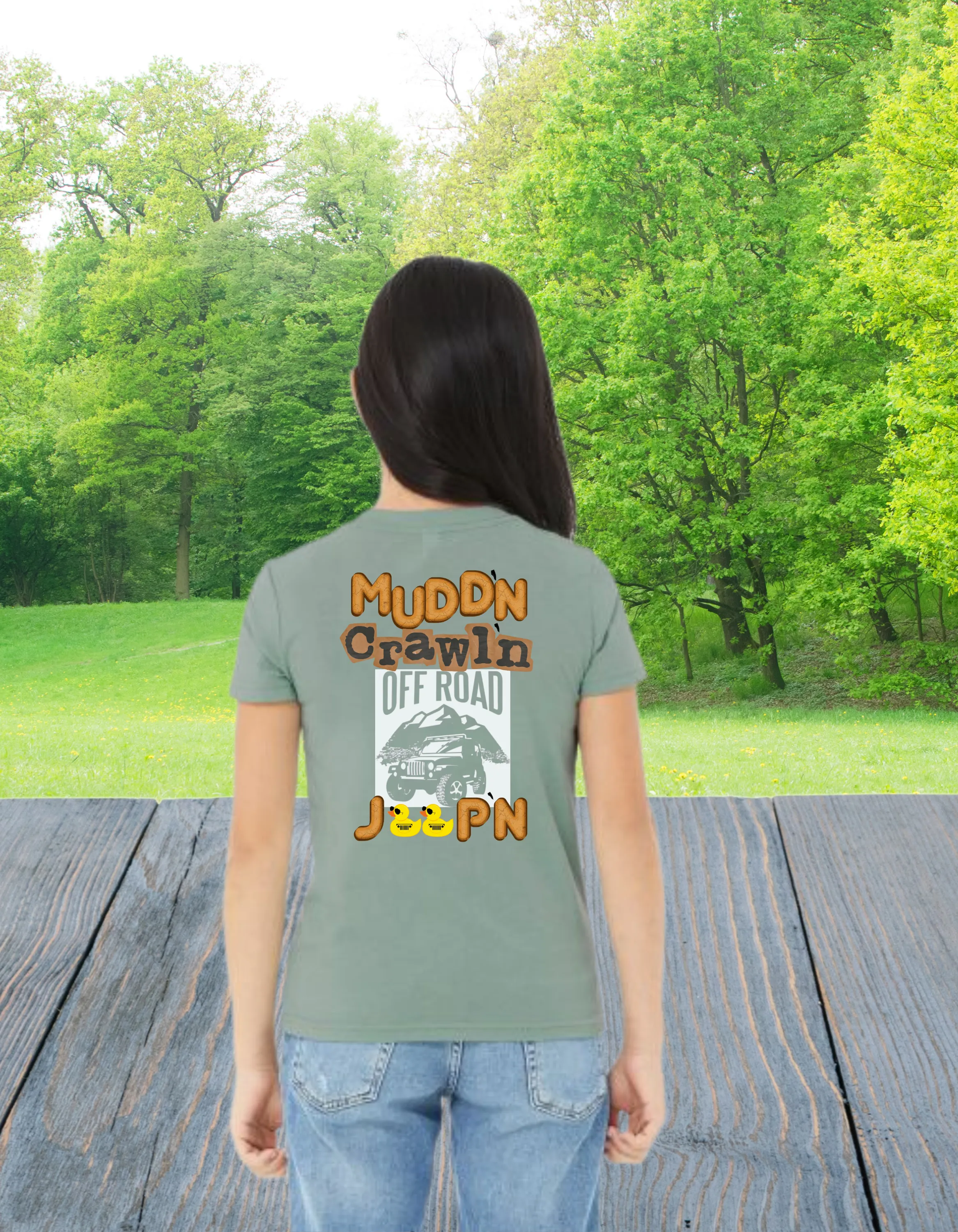 Youth Boys & Girls Mudd'n, Crawl'n, Off-Road Jeep'n Tee