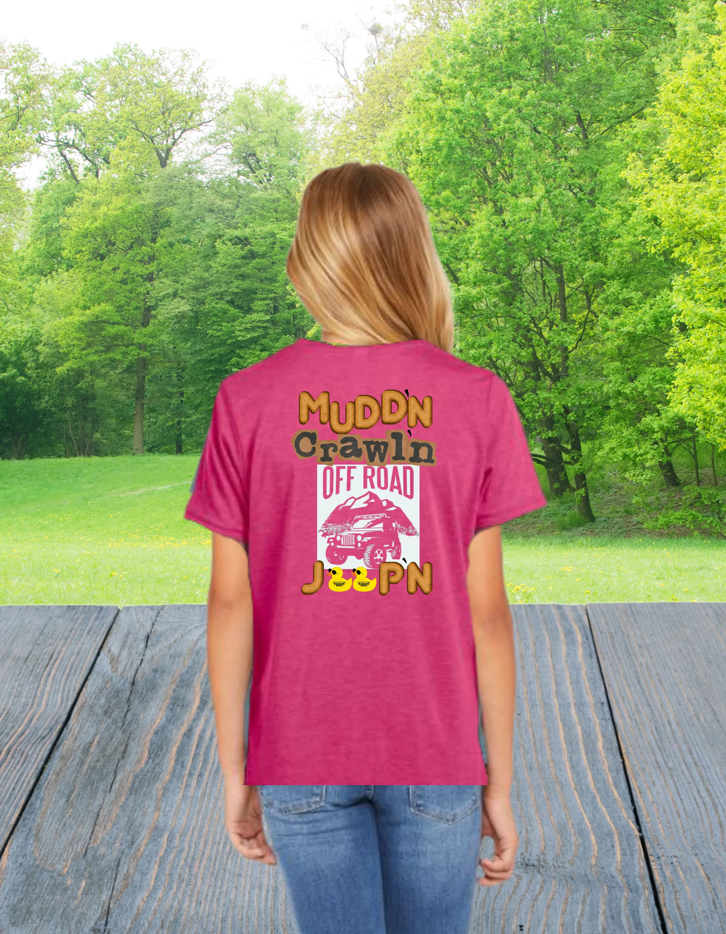 Youth Boys & Girls Mudd'n, Crawl'n, Off-Road Jeep'n Tee