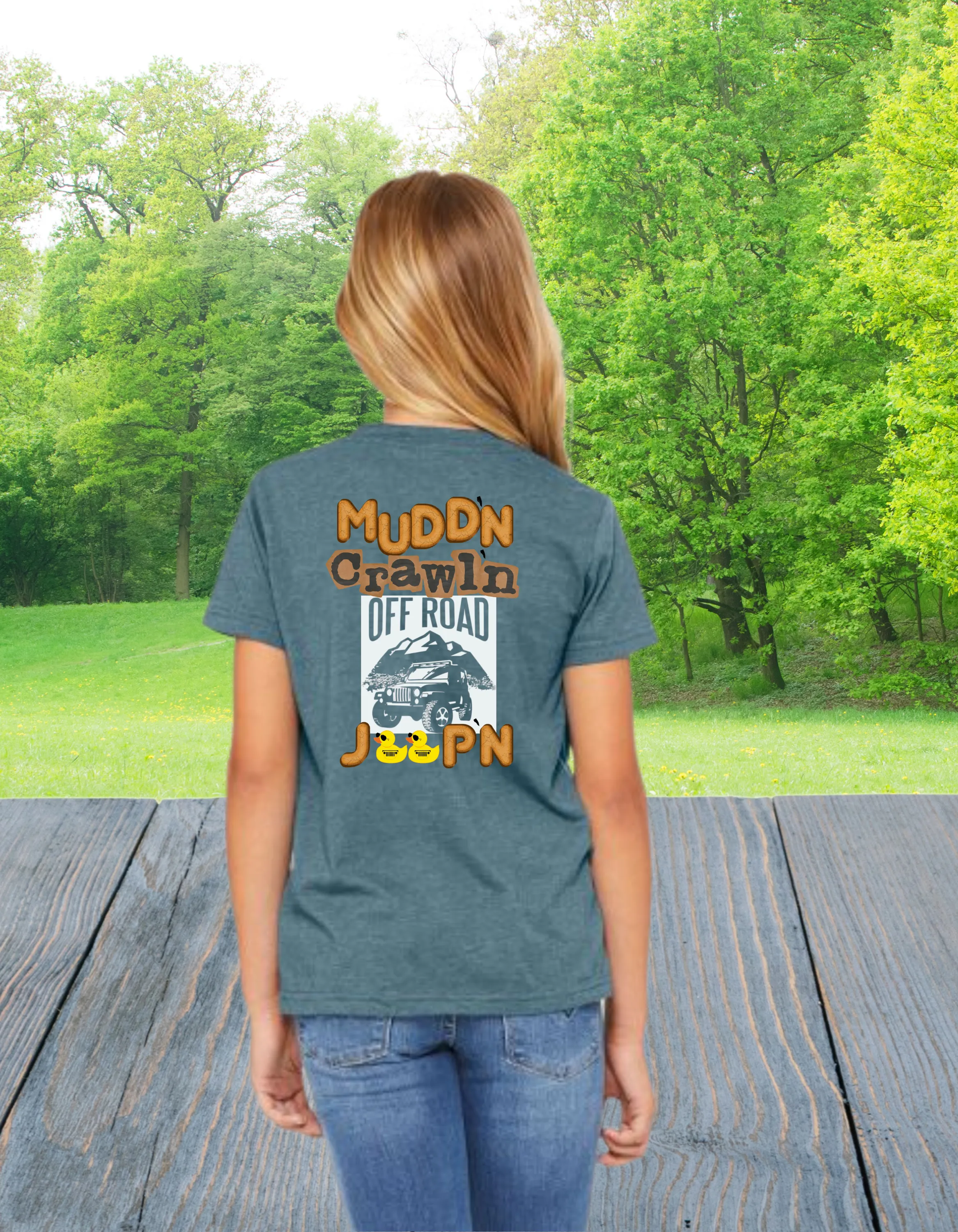 Youth Boys & Girls Mudd'n, Crawl'n, Off-Road Jeep'n Tee